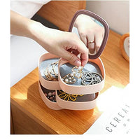360 Degree Rotating 4 Layer Organizer Box with Mirror