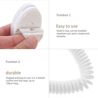 Magnetic Remote Control Holders Wall Mount with Spring Ropes