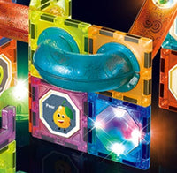 Light Magnetic Tiles- Building Blocks for Kids 3D