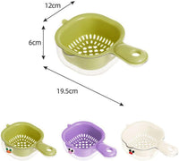 Dual-Layer Draining Basket with Handle