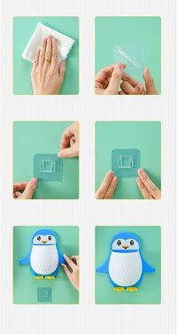 Penguin Wall Mounted Multipurpose Holder
