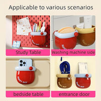 Happy Day Magnetic Wall Mounted Storage Organizer Box