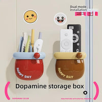 Happy Day Magnetic Wall Mounted Storage Organizer Box