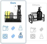 Draining Sink Organizer Caddy with Soap Tray