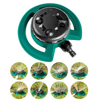 Automatic 360 ° Rotating Adjustable Round 3 Arm Lawn Water Sprinkler(Pipe connector screws included)