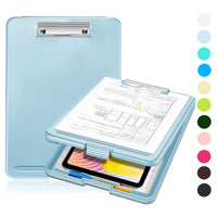 A4 Clip Pad/Clipboard with Storage Case for Paper and Document Storage
