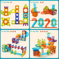 Light Magnetic Tiles- Building Blocks for Kids 3D