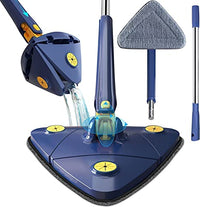 360° Rotatable Adjustable Triangle Mop with Stainless Steel Long Handle