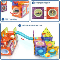 Light Magnetic Tiles- Building Blocks for Kids 3D