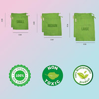 100% cotton set of 6 fridge bag
