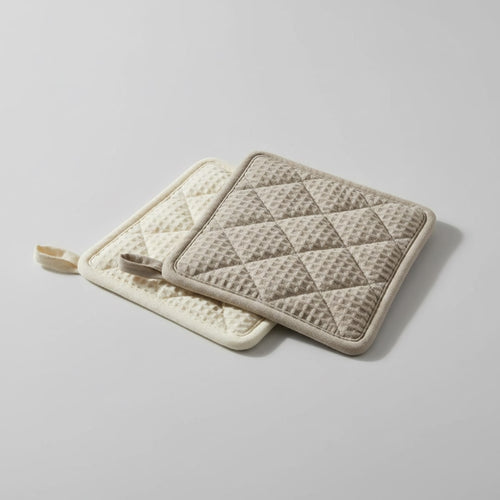 Manique en coton nid d’abeille, paire